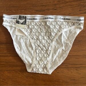 Calvin Klein White Bikini Briefs